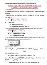 Luyện thi THPT Quốc gia môn Hóa học - Sử dụng công thức giải nhanh tính pH hoặc pOH - Nguyễn Văn Phú